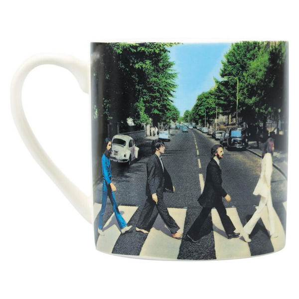 The Beatles Officially Licensed Abbey Road Mug in Box by Half Moon Bay - Retro Homeware - Back View