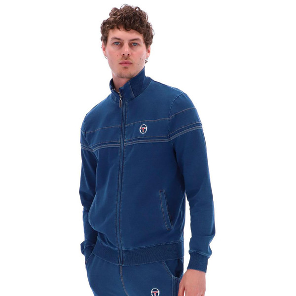 Sergio Tacchini Damarindo Denim Track Jacket in Denim Blue STM12151 255