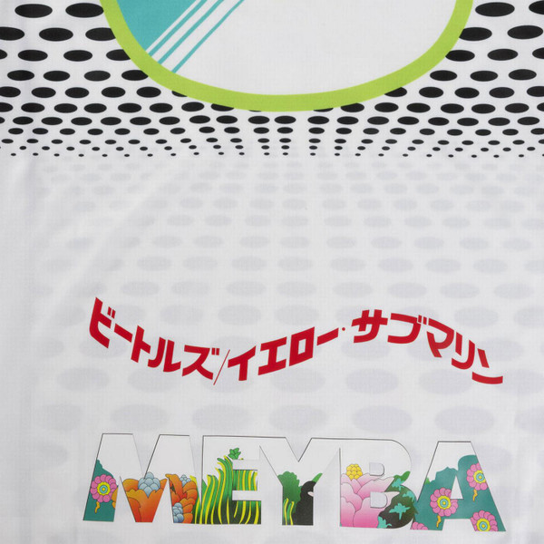 Meyba x The Beatles Yellow Submarine Away Football Shirt in White - Retro Football Top - Close Up Back Meyba Signature