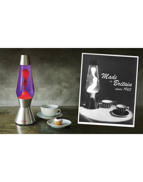 Mathmos Astro Lava Lamp Violet Purple Red 60s Mod