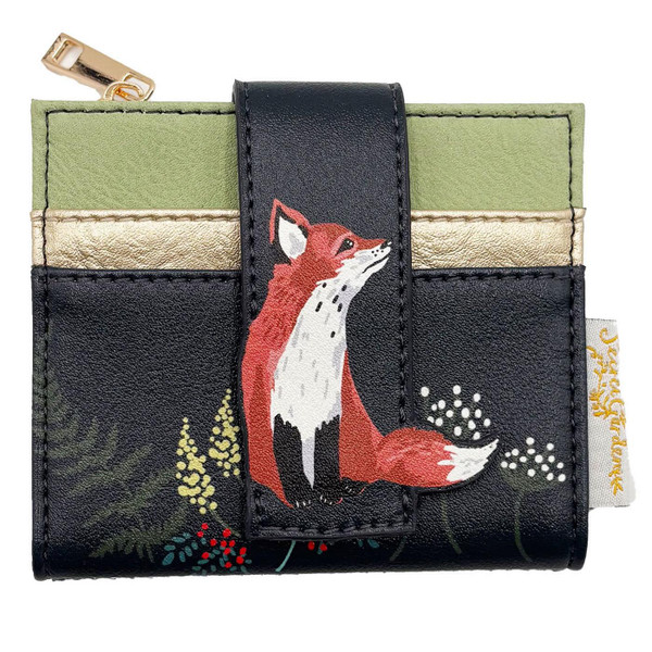 Secret Garden Embroidered Velvet Fox Coin Purse by House of Disaster - Retro Giftware - Main View