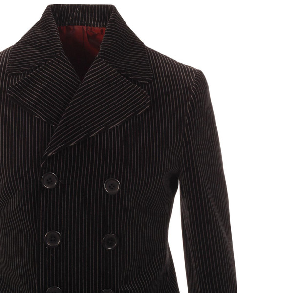 Madcap England Rare Breed Retro 60s Mod Velvet Pinstripe Double Breasted Jacket