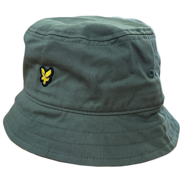 Lyle and Scott Retro Twill Bucket Hat in Mercurial Green - Retro Accessories - Bucket Hats - Main View