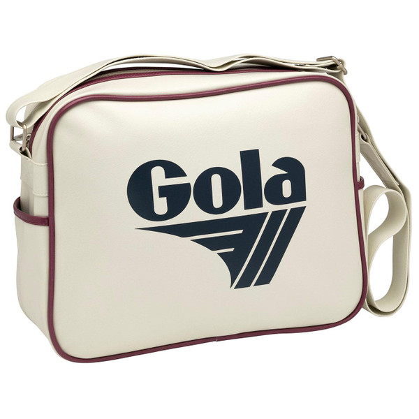 Gola Redford Retro 1970s Shoulder Bag in Ecru/Navy/Burgundy