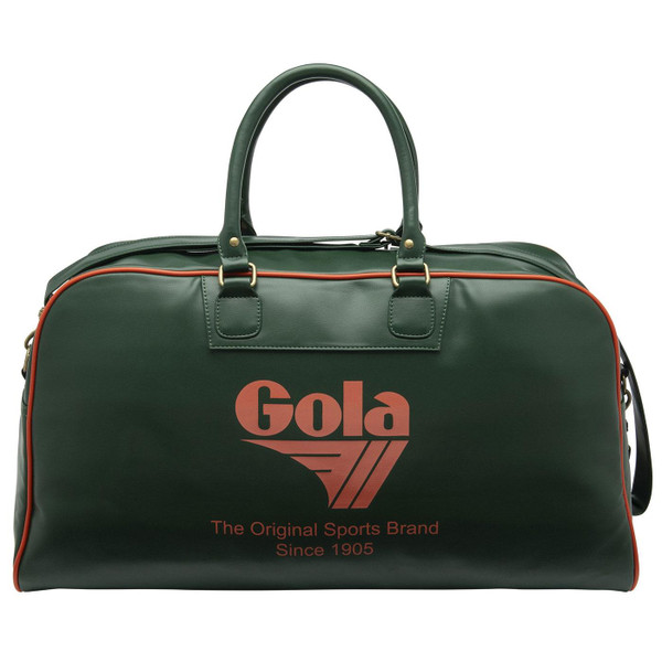 Gola Classics Reynolds Retro 70s Holdall Bowling Bag in Green and Orange Main Photo