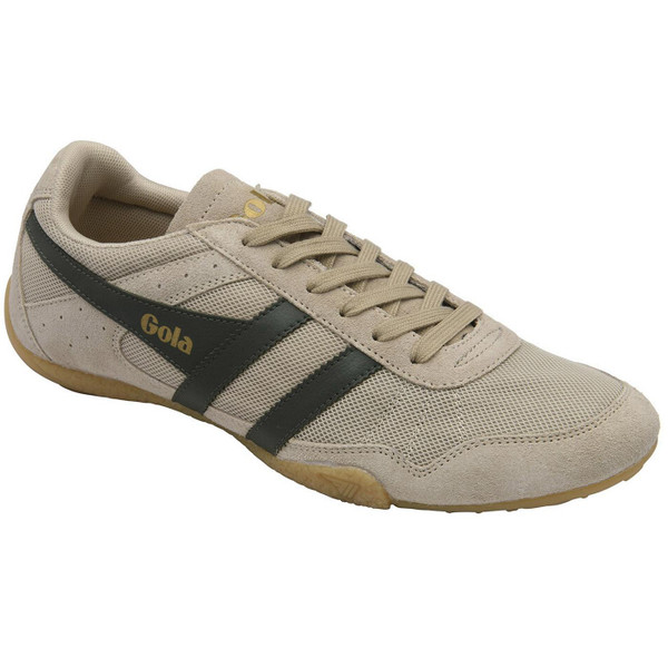 Gola Classics Men's Cascade Slim Sole Trainers in Bone, Dark Khaki and Gum CMB865CN - Main View