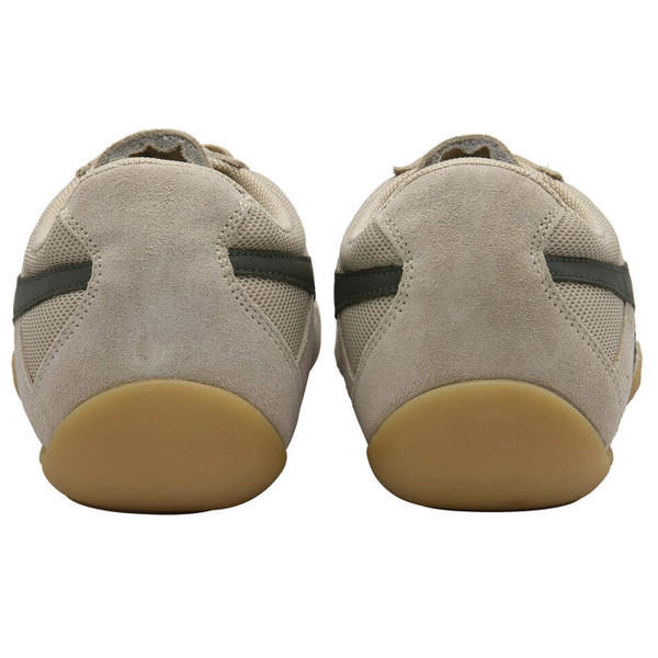 Gola Classics Men's Cascade Slim Sole Trainers in Bone, Dark Khaki and Gum CMB865CN - Back View