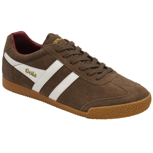 Gola Harrier Men's Trainers in Otter Brown Suede CMA192FI