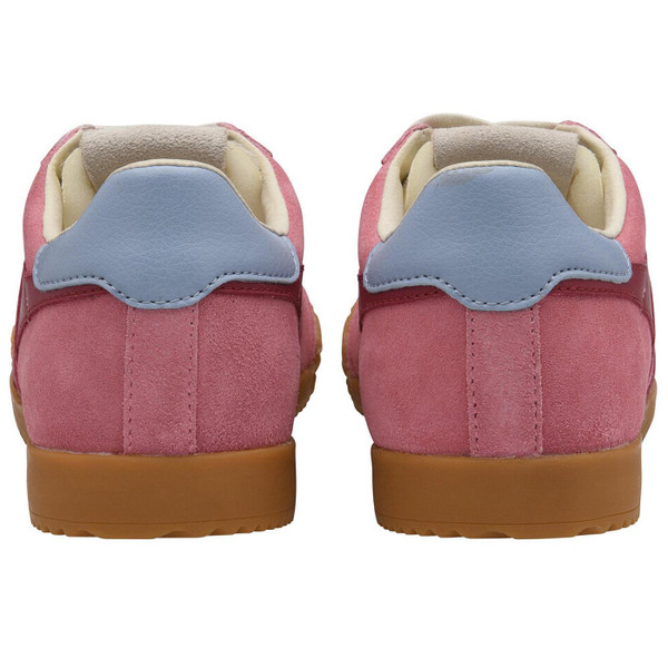 Gola Classics Elan Women's Retro Suede Trainers in Bubblegum CLB538KL - Back View