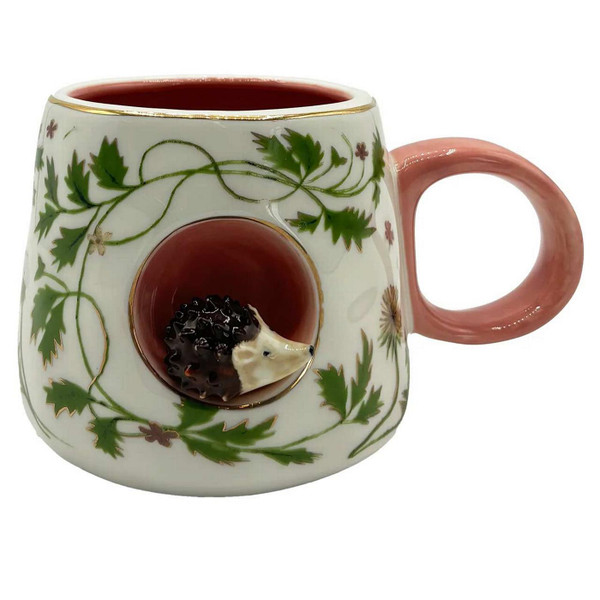 House of Disaster Secret Garden 3D Hedgehog Cup in Box - Retro Gifts - Main View
