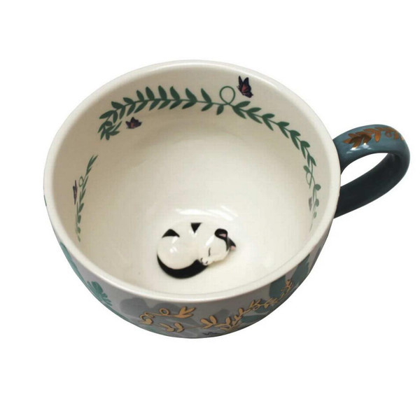 House of Disaster Boulevard Greenhouse Retro Cat Cup in Box - Retro Gift Ideas - Inside View