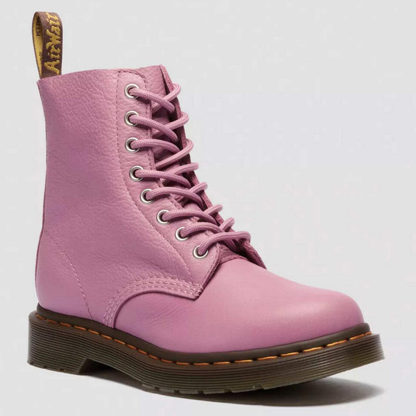 Dr Martens 1460 Women's Virginia Leather Boots in Dusty Rose Pink Main View