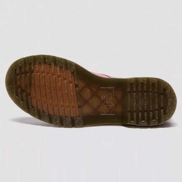 Dr Martens 1460 Women's Virginia Leather Boots in Dusty Rose Pink Outsole