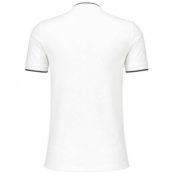 Fred Perry Men's Waffle Textured Tipped T-shirt in Snow White M2395 129 - Back View