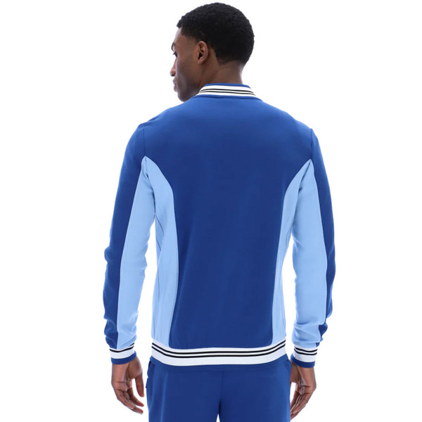 Back of Fila Vintage Settanta Men's Track Jacket in Limoges Blue