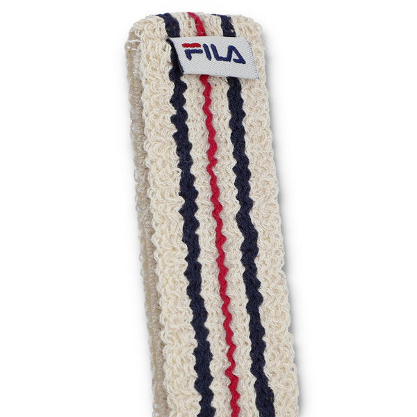 Fila Vintage Retro 80s Tennis Sweatband Headband in Cream