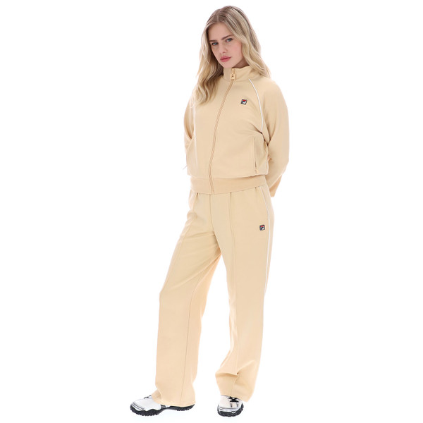 Full tracksuit for Fila Vintage Diano Womens Retro Track Top in Beige