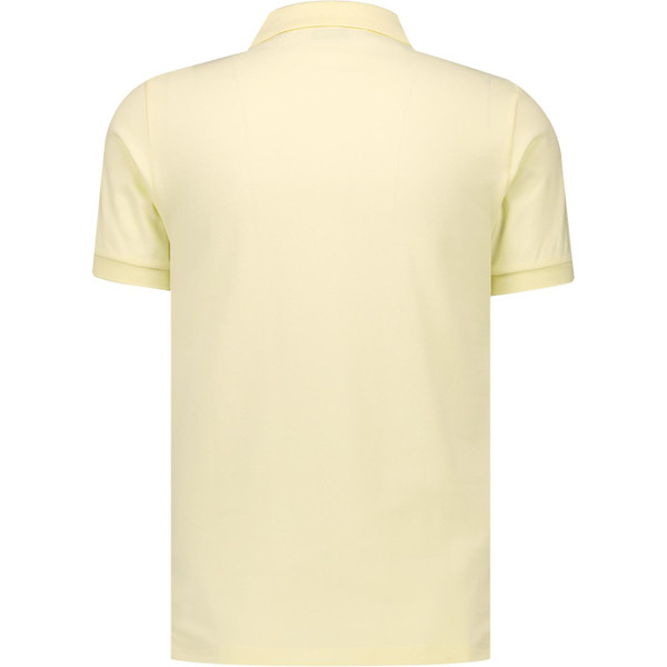 Ellesse Mens Muccia Chest Stripe Pique Polo T-Shirt in Light Yellow