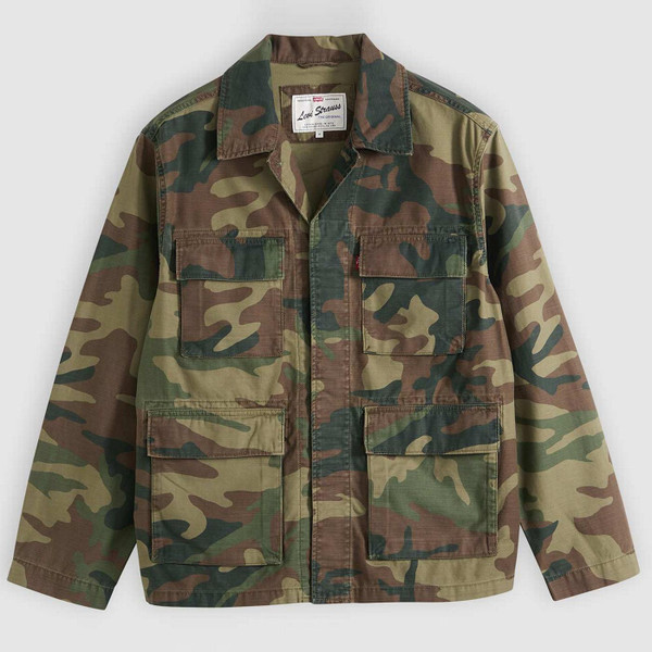 Levi's Frisko Men's Retro 70s Distressed camouflage Field Jacket - Men's Outerwear - Main View