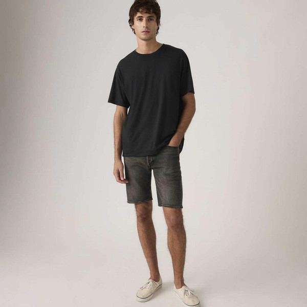 Levi's 501 Original Denim Shorts in Neo Nights Black - Men's Shorts - Model Front 2