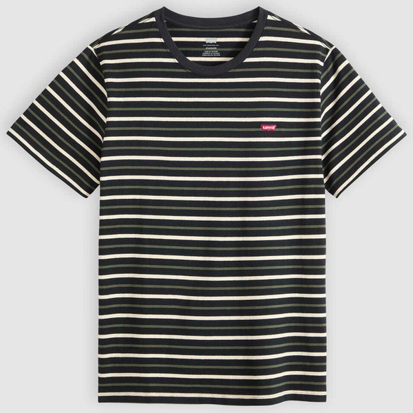 Levi's Original Housemark Andor Stripe men's Retro T-shirt in jet Black - Main View