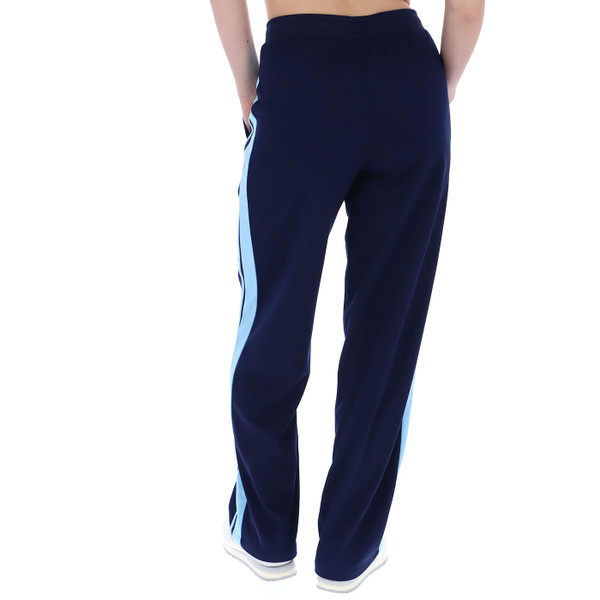 Back of Sergio Tacchini Women's Miss Masters Retro Track Pants in Navy/Blue