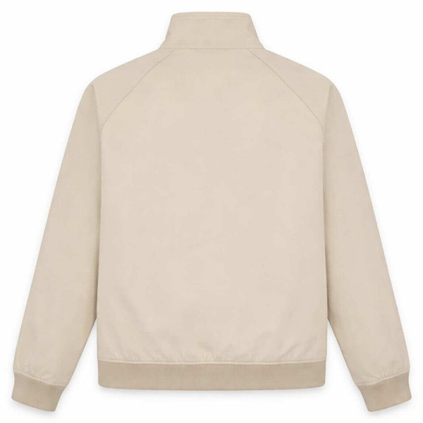 Lyle And Scott Men's Mod Check Lined Harrington Jacket in Wheat Back View