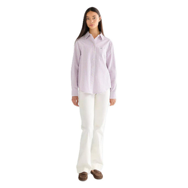 Wrangler Women's Flare Lightweight Denim Jeans in Worn White - Front Full Length