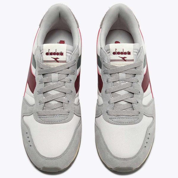 Diadora Camaro M2 Smooth Men's Retro 80s Suede Trainers in High Rise - Above View