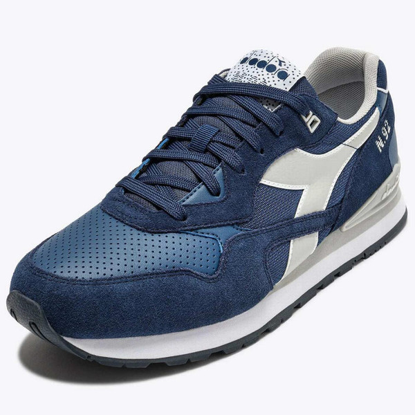 Diadora N.92 Advance Men's Retro 80s Running Trainers in Poseidon - Front View