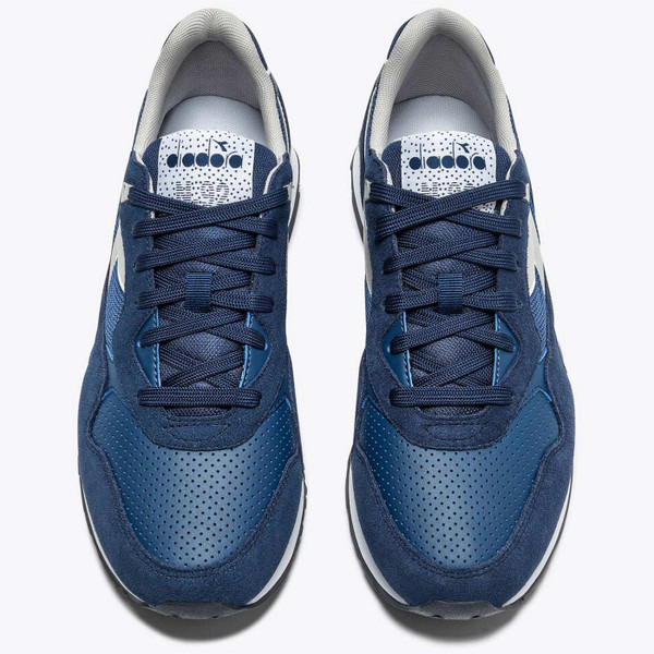 Diadora N.92 Advance Men's Retro 80s Running Trainers in Poseidon - Above View
