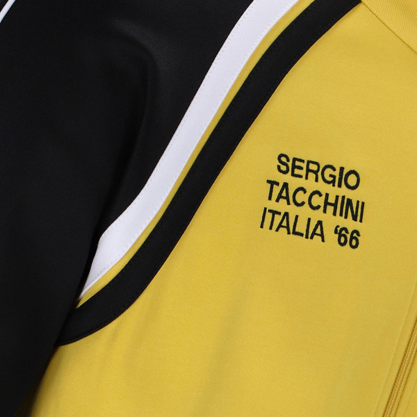 Italia 1966 logo on Sergio Tacchini Ghibli Davis Retro 60s John McEnroe Track Top in Mango Mint