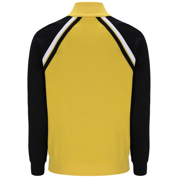 Back of Sergio Tacchini Ghibli Davis Retro 60s John McEnroe Track Top in Mango Mint