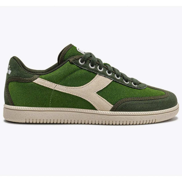 Diadora Trainer Suede Men's Retro 80s Terrace Trainers in Green