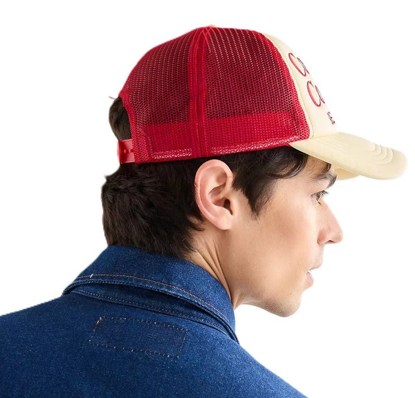 Wrangler Cowboy Country Soft Trucker Cap in Beige - Back Main