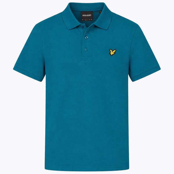 Lyle & Scott Men's Mod Classic Pique Polo Shirt in Lagoon