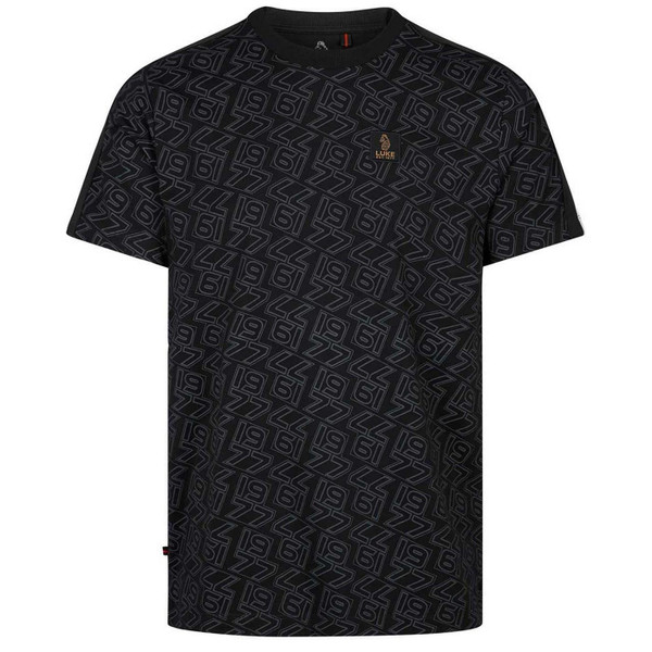 Luke 1977 Rossi Men's Retro Overprint 1977 Logo T-shirt in Black