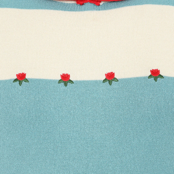 Fabric embroidery on Banned Apparel Women's Lily Rose Jumper in Blue