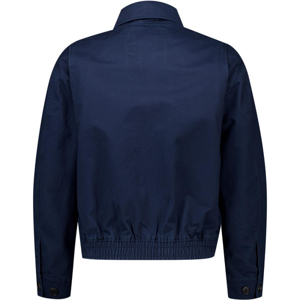Baracuta Mens G18 Twill Shirt Collar Zip Harrington Jacket in Navy