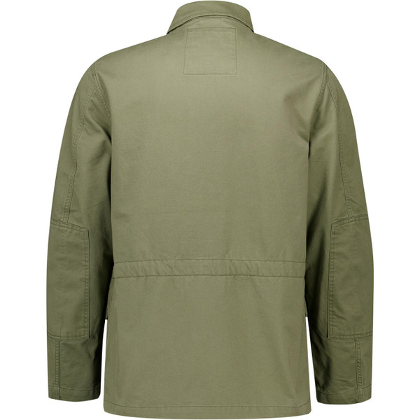 Baracuta Mens Garment Washed Twill Field Shacket in Green