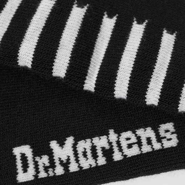 Dr Martens Womens Double Doc Retro Socks in Black and White AC742003