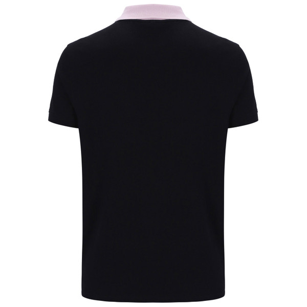 Back of Sergio Tacchini Supermac Tennis John McEnro Polo in Black/Lilac