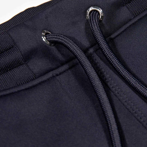 Luke 1977 Charming Men's Retro Track Bottoms in Dark Navy - Drawstring Detail
