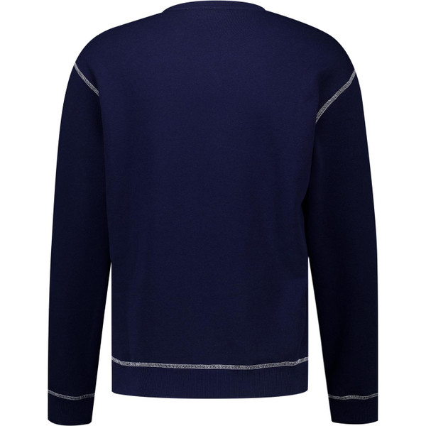 Sergio Tacchini Mens Cameri Logo Crew Neck Sweatshirt in Maritime Blue
