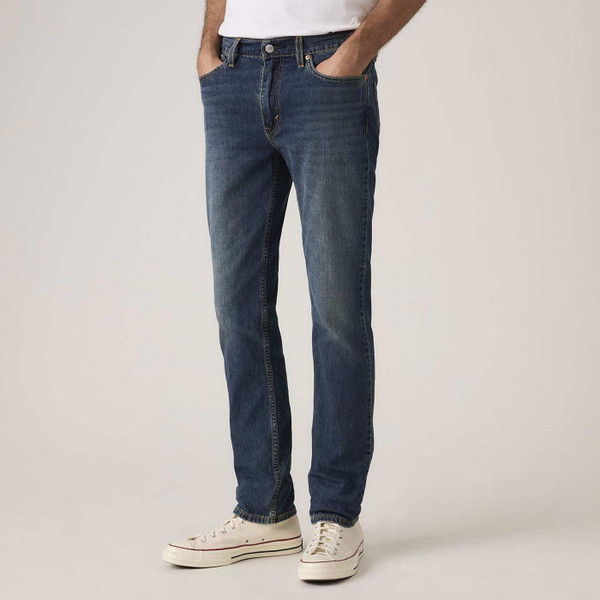 Model Wearing Levi's 511 Slim Men's Denim Jeans in River Bank Cool - Men's Slim Jeans - Front View