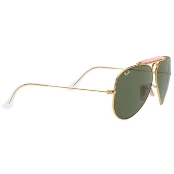 Ray-Ban Aviator Shooter 70s Sunglasses Gold Green