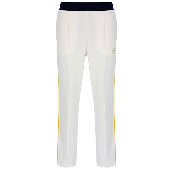 Sergio Tacchini Monte Velour Retro Tracksuit Pants in Gardenia White