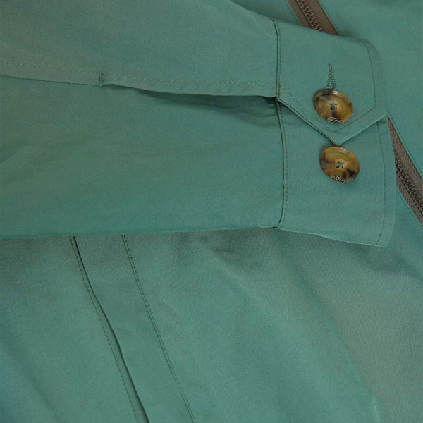 Button Cuffs and pocket on Baracuta G18 Shirt Collar Mod Harrington Jacket in Bench Blue