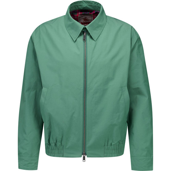 Baracuta Mens G18 Cloth Shirt Collar Mod Zip Harrington Jacket in Bench Blue