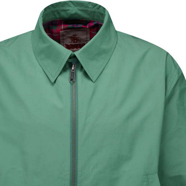 Baracuta Mens G18 Cloth Shirt Collar Mod Zip Harrington Jacket in Bench Blue